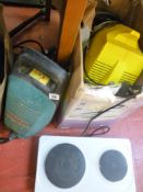 Karcher & Bosch jet washer with accessories and a tabletop hob E/T