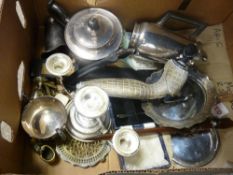 Box of electroplate and similar items