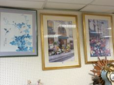 Two Parisian floral prints and others including 'Woodland' after FORSE