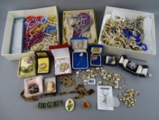 Collection of costume jewellery to include a good selection of necklaces and bracelets