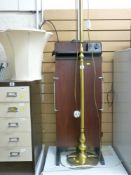 Corby trouser press and a brass effect standard lamp and shade E/T