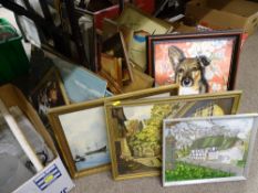 Extremely large parcel of paintings, prints and similar