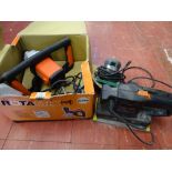 Boxed Alfra hand mixer, Black & Decker BD273 sander and another smaller Black & Decker palm sander