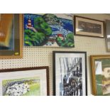Parcel of paintings and fine framed photographs