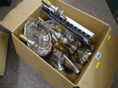 Box of electroplate, cutlery etc