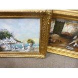 Pair of finely framed JAMES JONES oil paintings