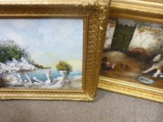Pair of finely framed JAMES JONES oil paintings