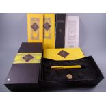 1995 Parker Duofold mandarin yellow fountain pen (no. 3,053 of a limited edition of 10,000), boxed