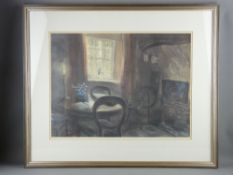 KEITH ANDREW coloured limited edition (116/850) print - traditional interior cottage scene, signed