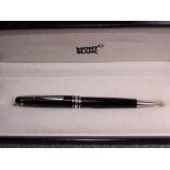 Black Montblanc Pix Platimum-coated Ballpoint Pen boxed with original receipt from Selfridges