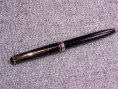 Vintage Black Montblanc Pix 276 Ballpoint Pen (engraved "Schloemann" on cap)