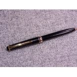 Vintage Black Montblanc Pix 276 Ballpoint Pen (engraved "Schloemann" on cap)