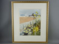 ROY OSTLE coloured limited edition (243/500) print - Aber Ogwen Beach, entitled and signed in
