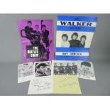 'THE BEATLES' AUTOGRAPHS WITH OTHERS, to include a 1960's programme for The Beatles Show presented