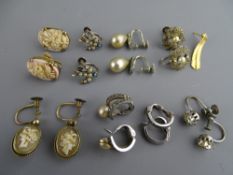 A LARGE PARCEL OF MIXED EARRINGS