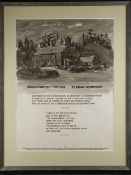 SIR KYFFIN WILLIAMS RA, a William Morgan, Ty Mawr, Wybernant print - with poems by R S Thomas and