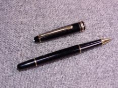 Black Montblanc Meisterstuck Ballpoint Pen