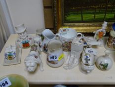 Collection of crested and similar china ware