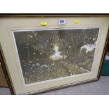 KEITH ANDREW limited edition (81/90) print - woodland scene