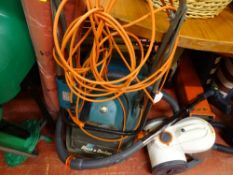 Mixed parcel including Black & Decker hover mower, VAX cylinder cleaner and a parasol E/T