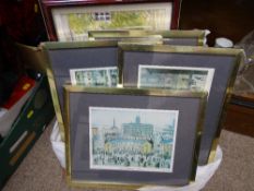 Quantity of Lowry and other framed prints