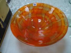 Fine art glass bowl