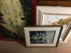 Pair of framed prints - Continental mythical figures 'Roma' and 'Venus'