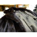Quantity of fur stoles and a coat