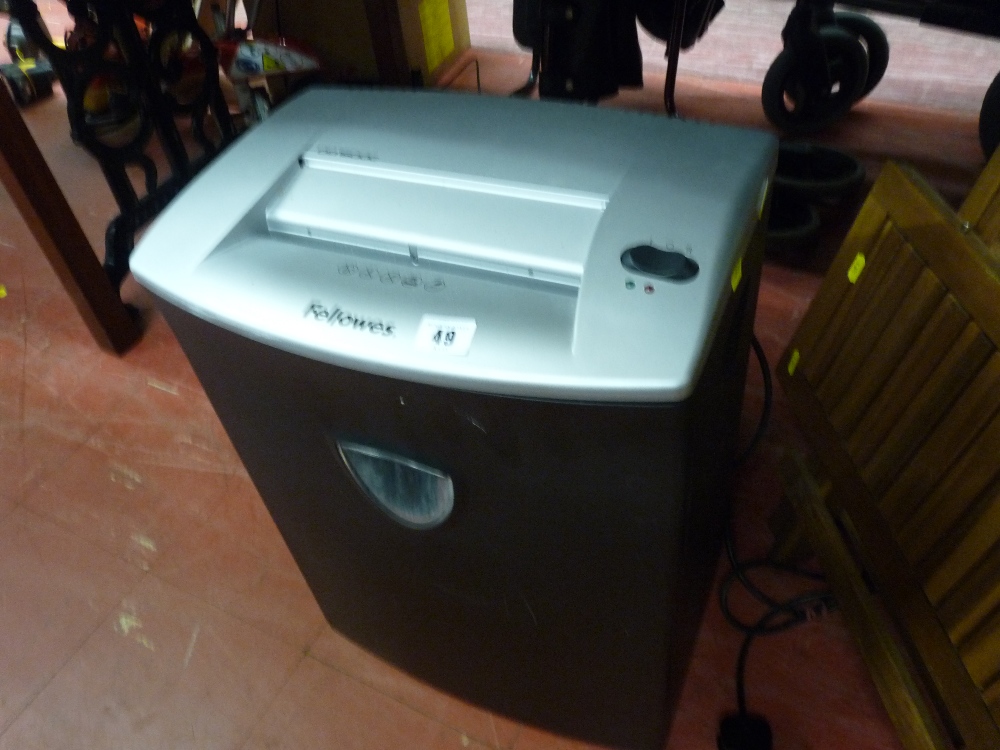 Large Fellows office shredder E/T