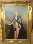 Gilt framed print of HM Queen Elizabeth II