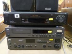Parcel of home entertainment equipment including Nad CD player 5440, Nad stereo receiver 7240PE
