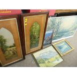 Quantity of framed pictures and prints by VERNON WARD etc