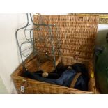 Fortnum & Mason wicker picnic basket and contents