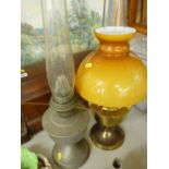 Two vintage style oil lamps