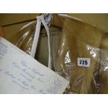 Vintage fur coat with receipt from Glyn & Leinhardt, dated 1974
