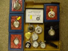 Modern pocket watch collection and a vintage penknife