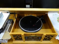 Prolectrix vintage style combi-record player/DVD player E/T