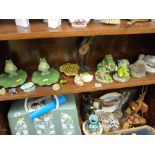 Parcel of frog related ornaments etc