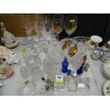 Parcel of decorative glassware