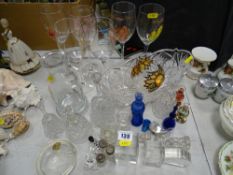Parcel of decorative glassware