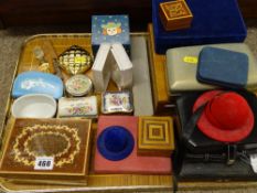 Collection of jewellery and decorative boxes etc