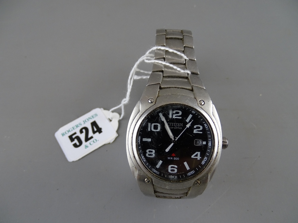 Citizen Ecodrive WR200 stainless steel gent's wristwatch