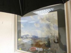PODMORE? watercolour - mountainscape, 38 x 47 cms