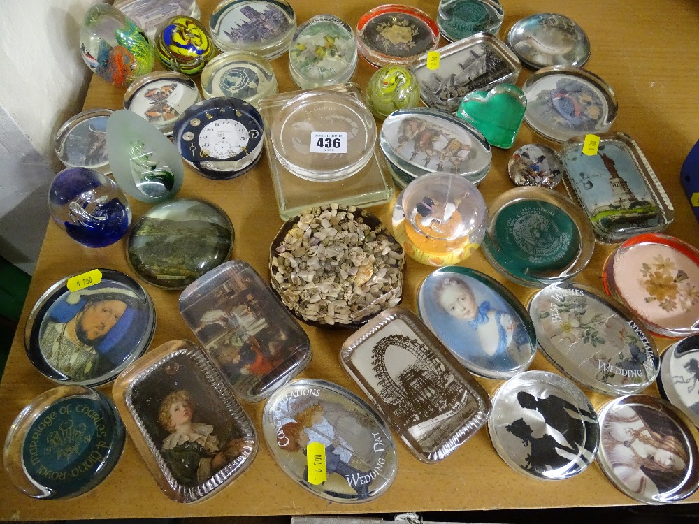 Collection of pictorial and other paperweights