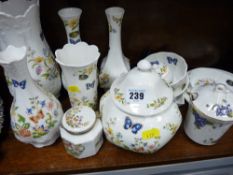 Quantity of Aynsley 'Cottage Garden' china and similar items