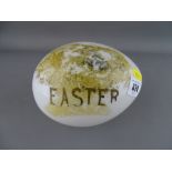 Victorian glass Easter egg
