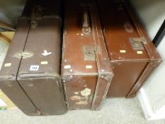 Three vintage cases