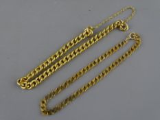 Two nine carat gold lady's bracelets, 12.5 grms gross
