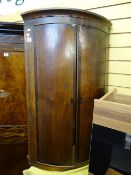 Oak corner cupboard