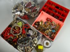 Parcel of various costume jewellery